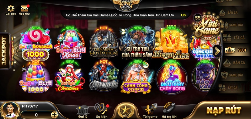 Chơi game slot Kingfun