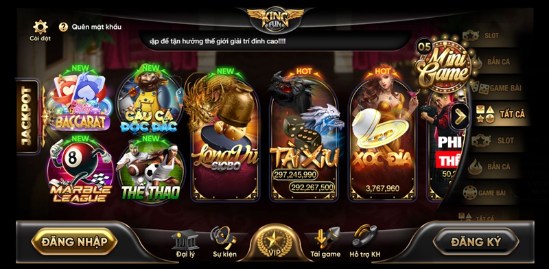 Chơi Kingfun nhận quà cực khủng